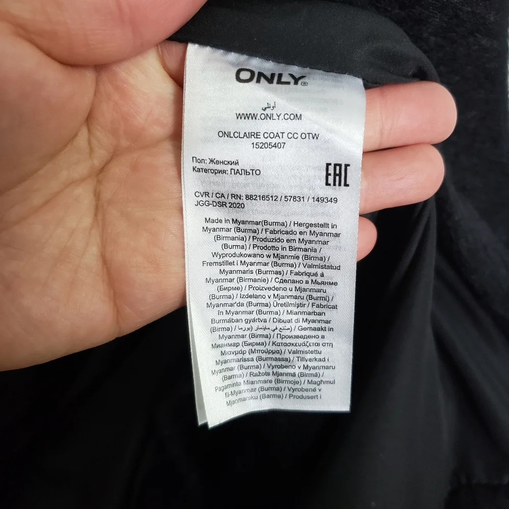 ONLY Black Claire Coat - Picture 12 of 13